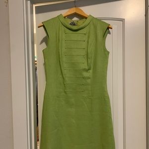 Vintage linen cowl neck dress!